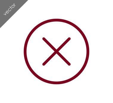 düz simgesini iptal 