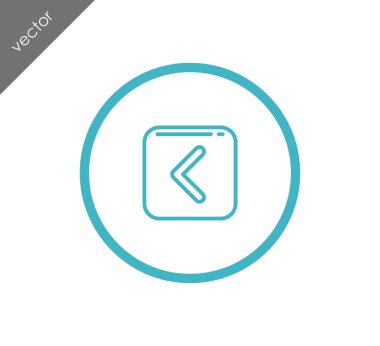 sol navigasyon ok simgesi