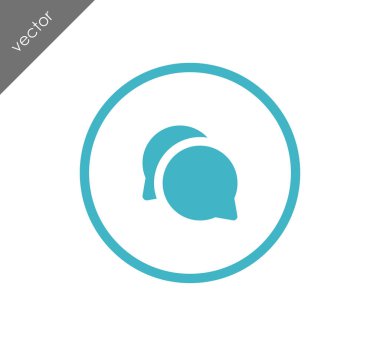 Sohbet simgesi. Yorum simgesi.