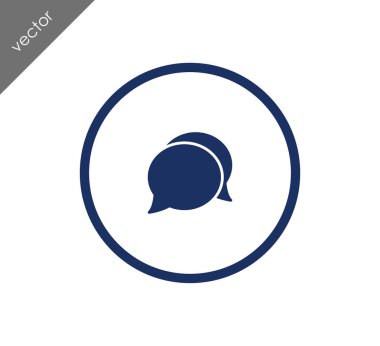 Görüşme düz simgesi