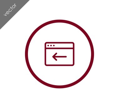 Web sitesi simge geri dön