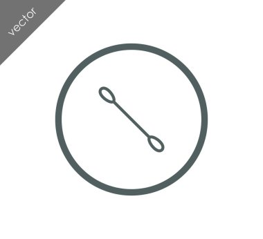 Pamuklu çubukla simgesi