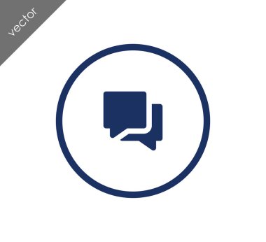 Görüşme düz simgesi