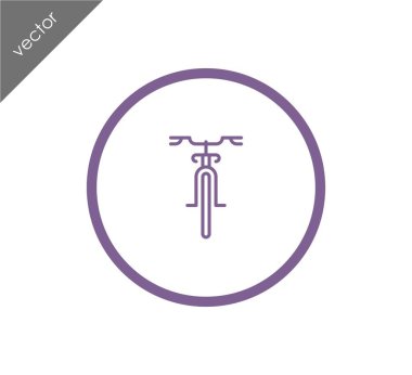 Bisiklet basit simgesi