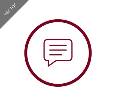 Metin balonu simgesinin