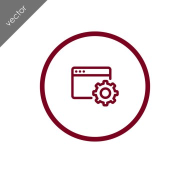 Web sayfası ayarları simgesi