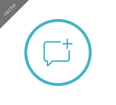 Sohbet simgesi. Yorum simgesi.