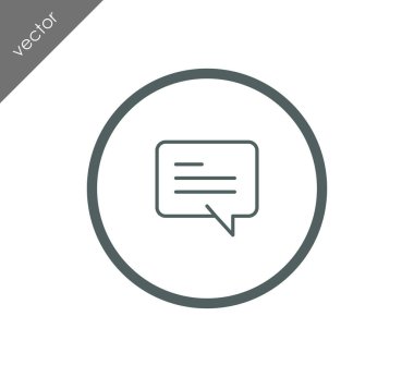 Metin balonu simgesinin