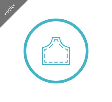 Önlük çizgi simgesi