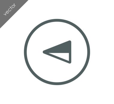 sol navigasyon ok simgesi