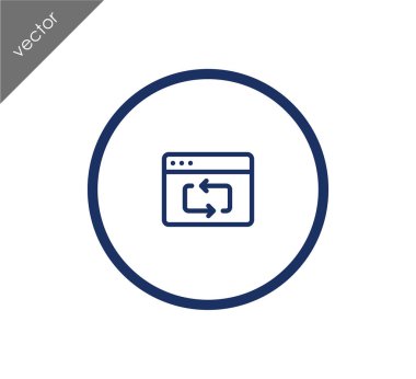 Yeniden yükle web sayfası simgesi 