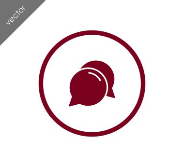 Görüşme düz simgesi