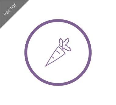 havuç simgesi illüstrasyon