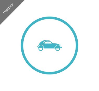 Araba simgesi, illüstrasyon 
