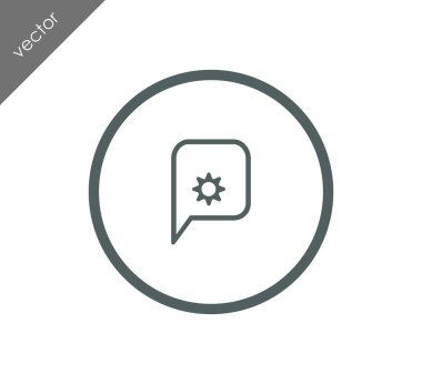 Sohbet simgesi tasarım