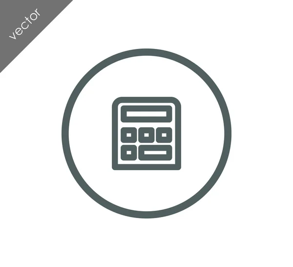 Calculator flat icon — Stock Vector