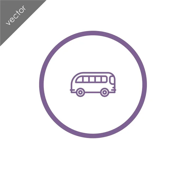 Osobní autobusové ikona — Stockový vektor