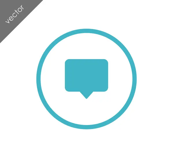 Chat vlakke pictogram — Stockvector