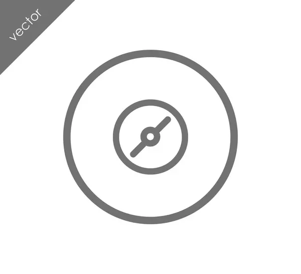CD icona piatta — Vettoriale Stock