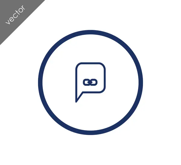 Diseño del icono de Chat — Vector de stock