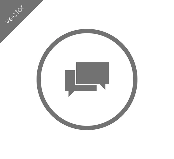 Platte pictogram conversatie — Stockvector