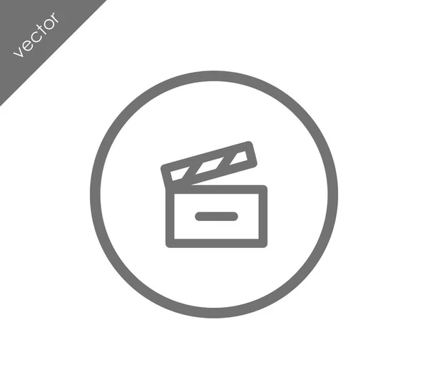 Clapboard icono simple — Vector de stock