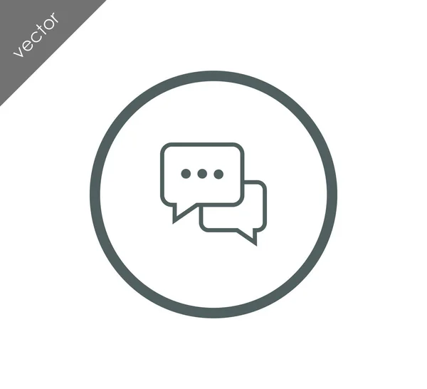 Meer te zeggen chat-pictogram — Stockvector