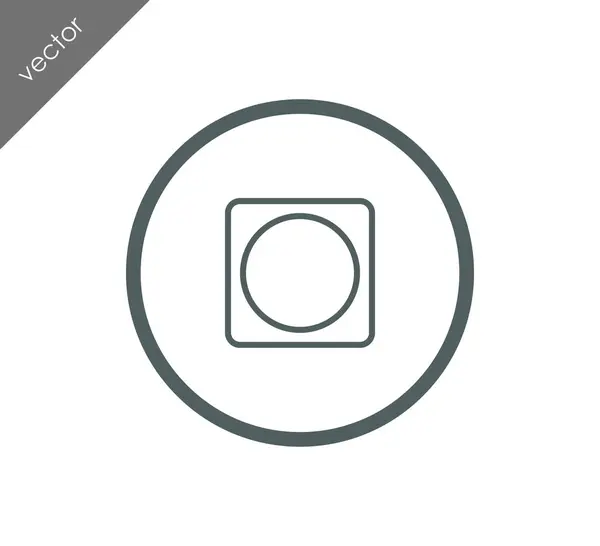 Kameralinsen-Symbol — Stockvektor