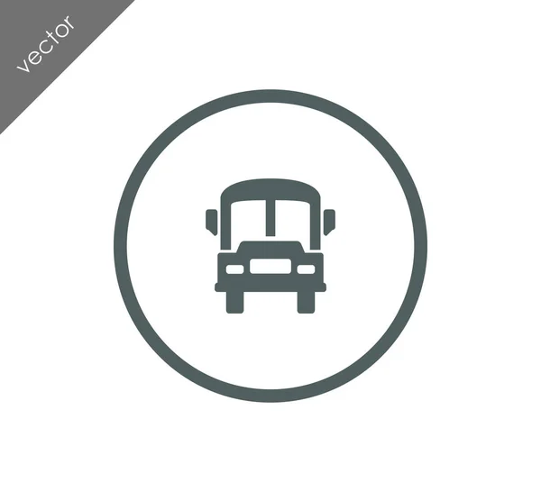 Icono del autobús de pasajeros — Vector de stock