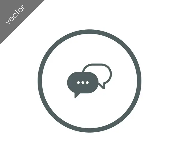 Meer te zeggen chat-pictogram — Stockvector