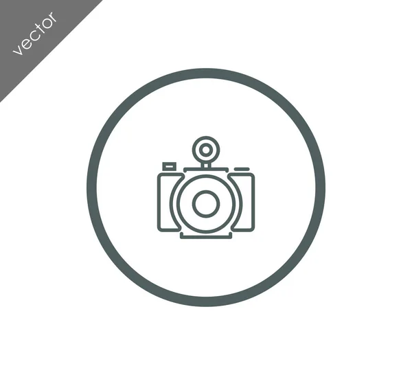 Kamera ikon illusztráció — Stock Vector