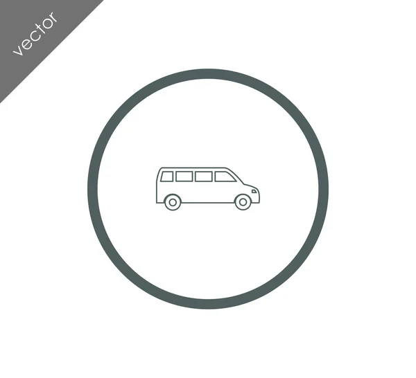 Ícone de autocarro de passageiros —  Vetores de Stock