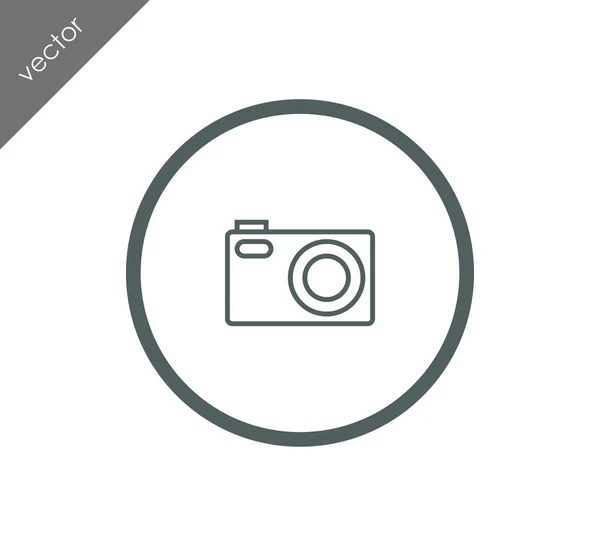 Ilustración icono de cámara — Vector de stock