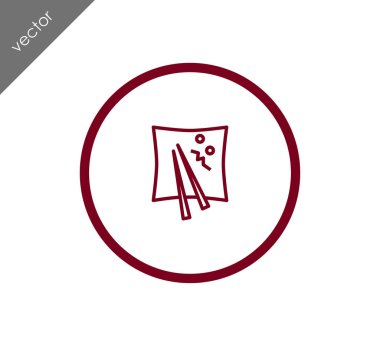 Yemek çubukları web simgesi