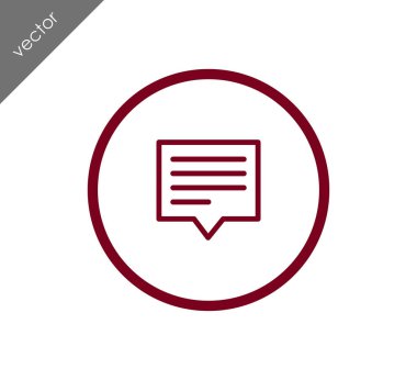 Metin balonu simgesinin