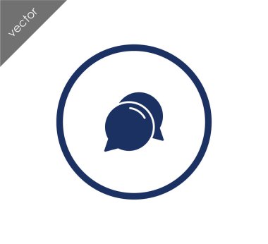 Görüşme düz simgesi