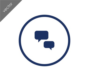 Görüşme düz simgesi