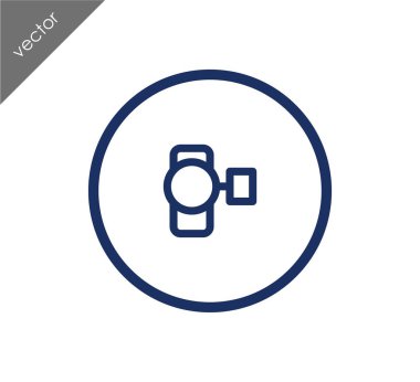 video kamera düz simgesi