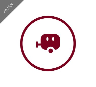 Karavan basit simgesi