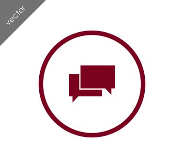 Görüşme düz simgesi