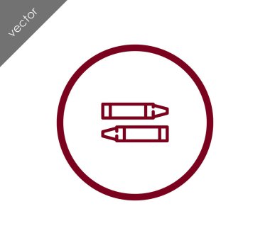 Pastel boya web simgesi