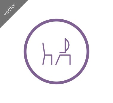 Resepsiyon basit simgesi