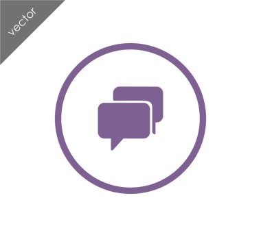 Görüşme düz simgesi