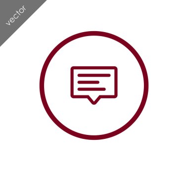 Metin balonu simgesinin