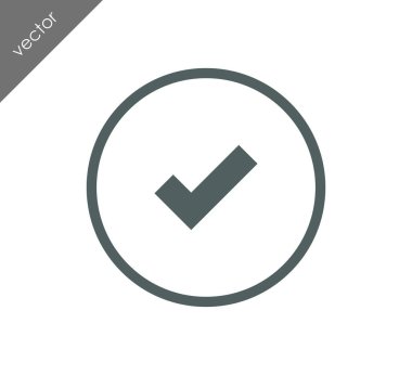 onay işareti simgesi.