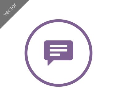 Metin balonu simgesinin