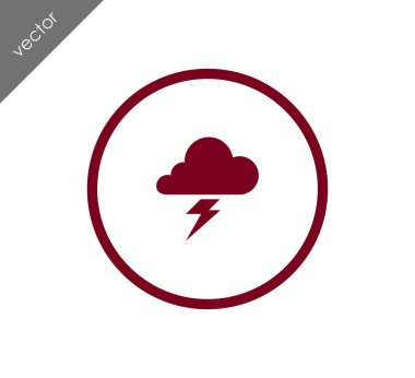 Yıldırım bulut simgesi