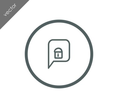 Kilitli sohbet simgesi