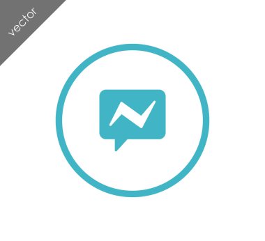 Sohbet simgesi. Yorum simgesi.