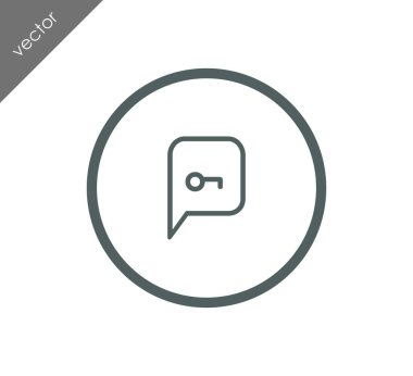 Kilitli sohbet simgesi